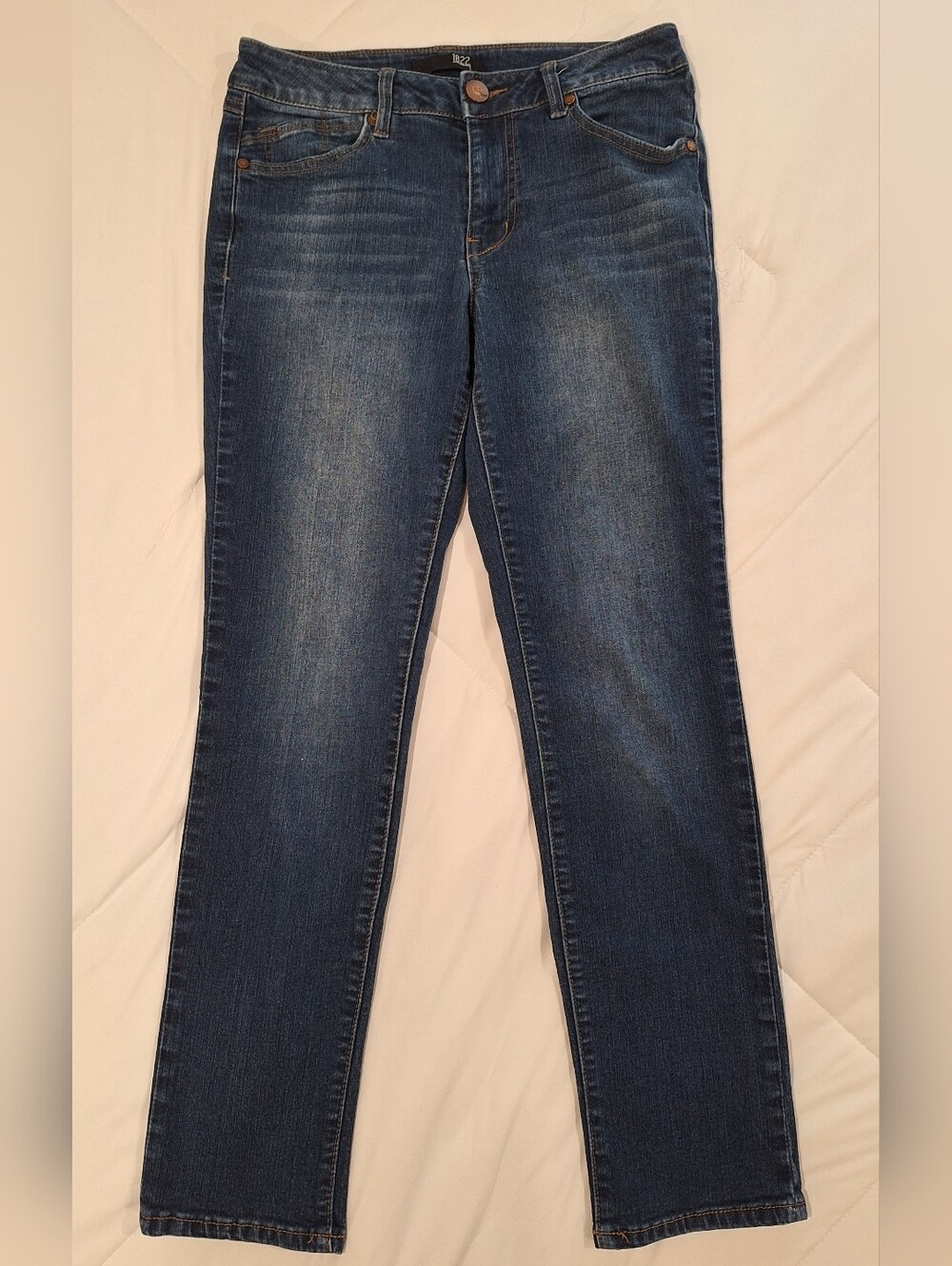 Dark Blue Women's Straight-Leg Jeans